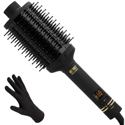 HOT TOOLS Professional Black Gold Multi-Styler Heated Hair Brush