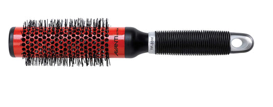 Avanti Ultra Tourmaline and Ceramic Thermal Round Hair Brush with Nylon and Boar Bristles for Blow Drying Styling Shaping and Volumizing, Medium, 33mm diameter