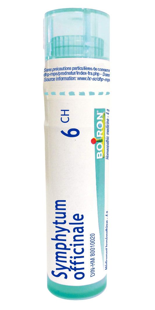 Boiron Symphytum officinale 6ch,Homeopathic medicine. Each tube contains 4 g (approximately 80 pellets)