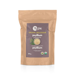 Yupik Organic Psyllium Husk Powder 250g, 6 Count, 95% Purity, Source of Fiber, USDA Certified, Non-GMO, Vegan, Gluten-Free, Unflavored, Plant-Based, Coarse Milled Husk, Ideal for Baking & Digestive Health