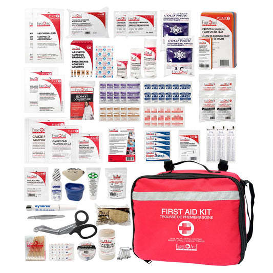 First AId Central 182 Piece Deluxe All-Purpose First Aid Kit