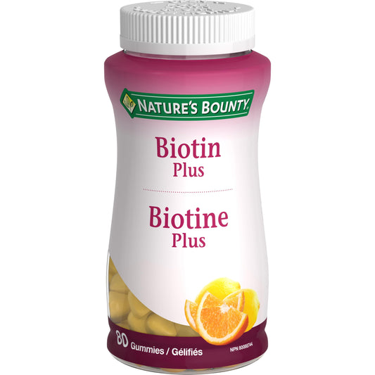 NATURE'S BOUNTY Biotin Plus Vitamin C & E, Helps Maintain Health Of Normal Hair And Skin, Ummies, 200 g