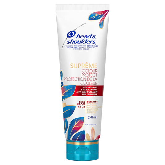 Head & Shoulders Conditioner, Supreme Color Protect, Safe for Color Treated Hair, 278 mL