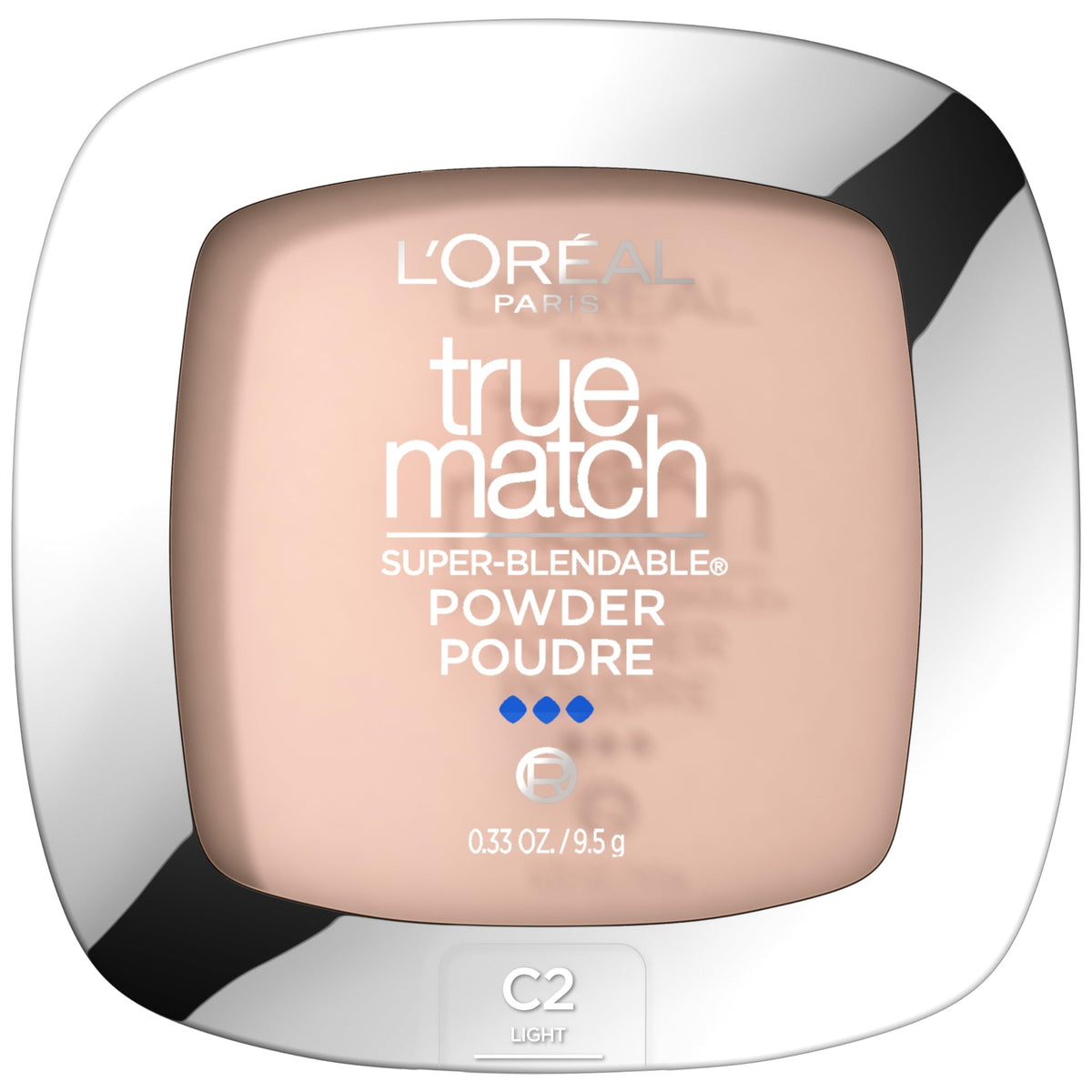 L'Oreal Paris True Match Super-Blendable Oil Free Powder Foundation, Pressed Powder, Natural Finish, Sand Beige, 0.33 oz, Packaging May Vary