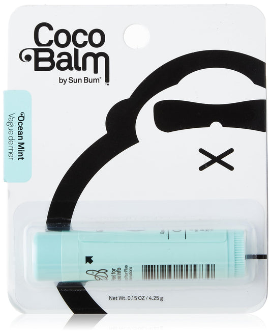 Sun Bum Ocean Mint Lip Balm - Hydrating with Aloe & Coconut Oil - Vegan - 4.25g