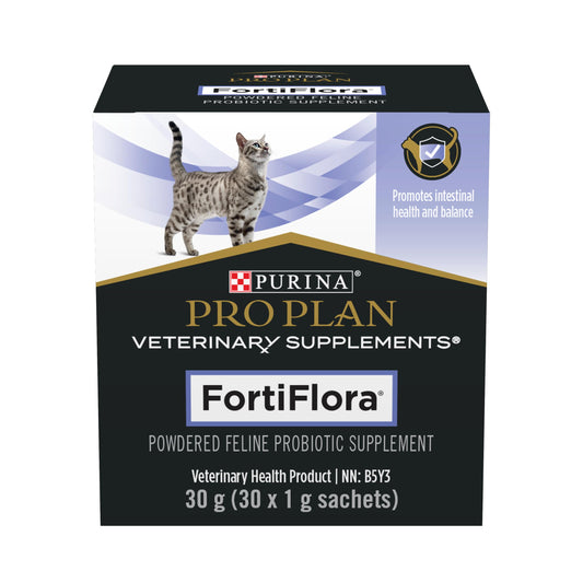 Purina Pro Plan Veterinary Supplements Fortiflora Powdered Cat Probiotics - 30 g sachets (Pack of 30)