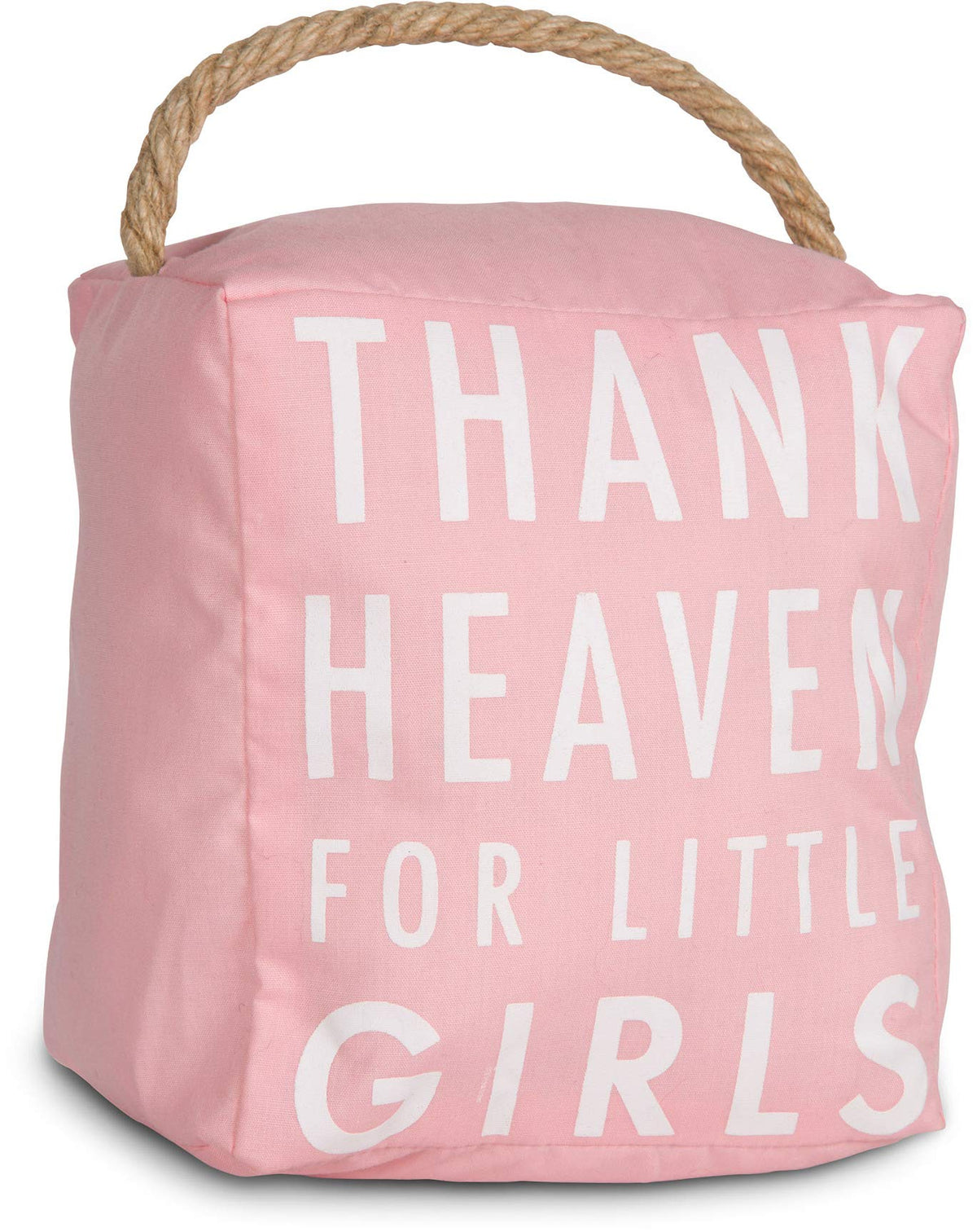 Open Door Décor Pavilion Gift Company Decor - Thank Heaven for Little Girls Pink Door Stopper Baby Room Decoration