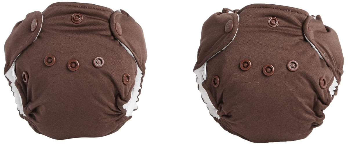 Lil Joey All-In-One Cloth Diaper, Root Beer, Pack of 2