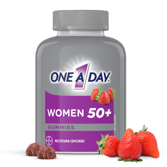 One A Day Women 50 Plus Multivitamin Gummies- Advanced Multivitamin Gummy with Brain Function & Immunity Support, Formulated with Vitamins & Minerals for Women 50+, 130 Gummies