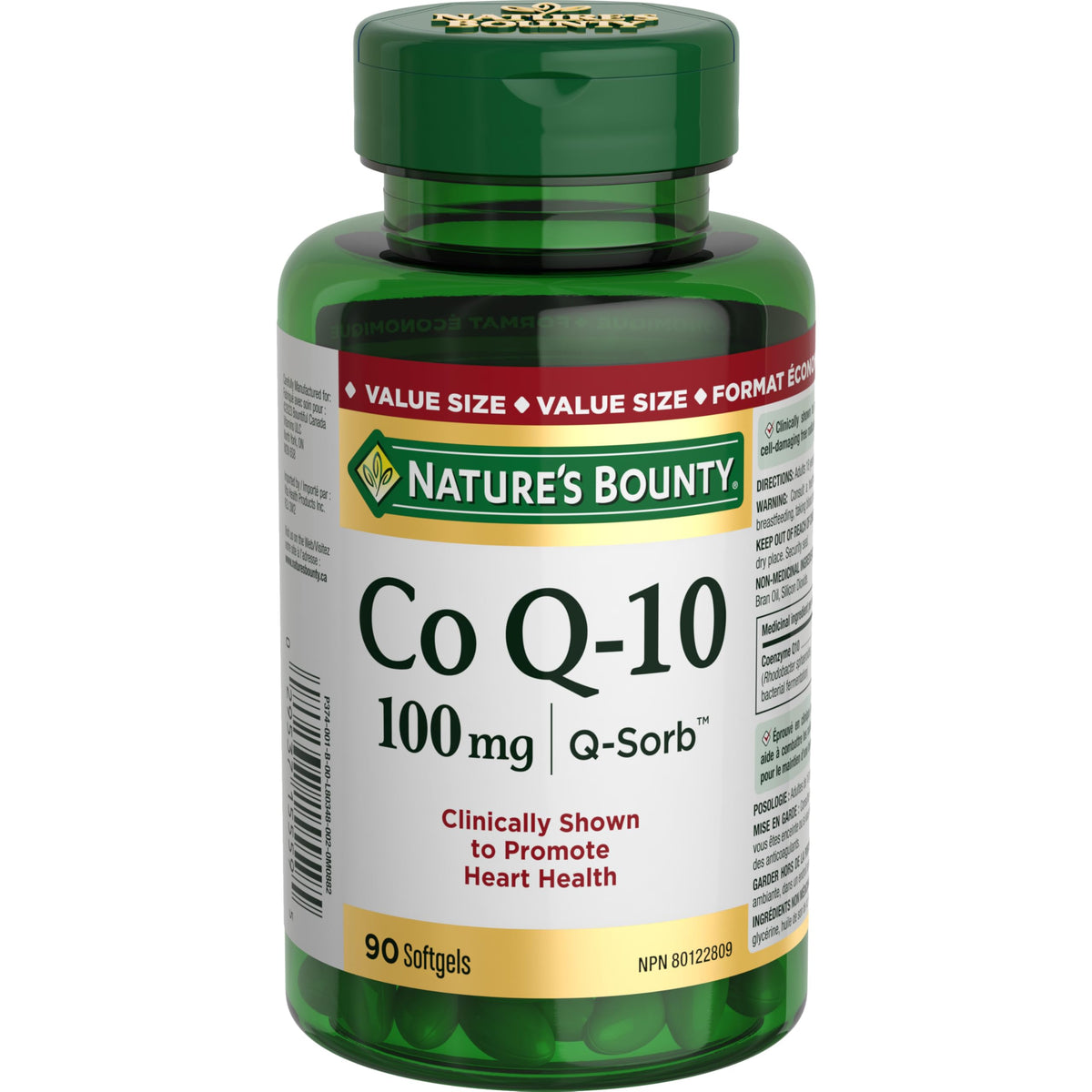 NATURE'S BOUNTY Co Q-10, 100 mg, Clinically Shown to Promote Heart Health, 38.7 g