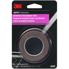 3M Exterior Attachment Tape for Automotive, 1/4 in x 5 ft (0.64 cm x 1.52 m), 38582