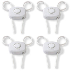 Safety 1st OutSmart™ Flex Lock, White, 4 Pack