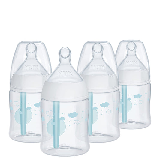 NUK Smooth Flow Pro Anti-Colic Baby Bottle, 5 oz (150 mL), 4 Pack