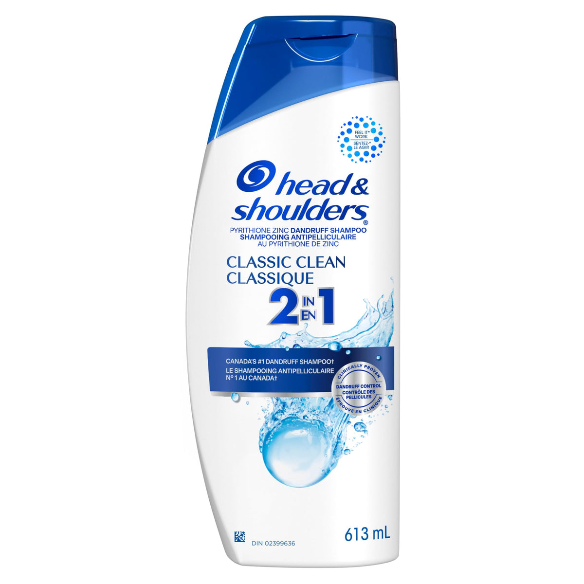 Head & Shoulders Classic Clean 2-in-1 Shampoo + Conditioner, 613ML