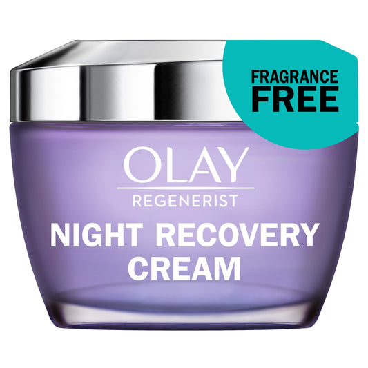 Olay Regenerist Night Recovery Cream Face Moisturizer, Fragrance Free, 50 mL