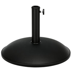 44 lbs Cement Round Umbrella Base Holder 19" Heavy Duty Parasol Stand for Patio, Outdoor, Backyard, Black