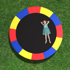 8 Feet Trampoline Pad Replacement Safety Pad with Fixing Straps (Multicolor)