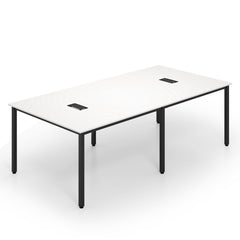 8 Feet Conference Room Table Large Meeting Table Seats up to 10 People-White