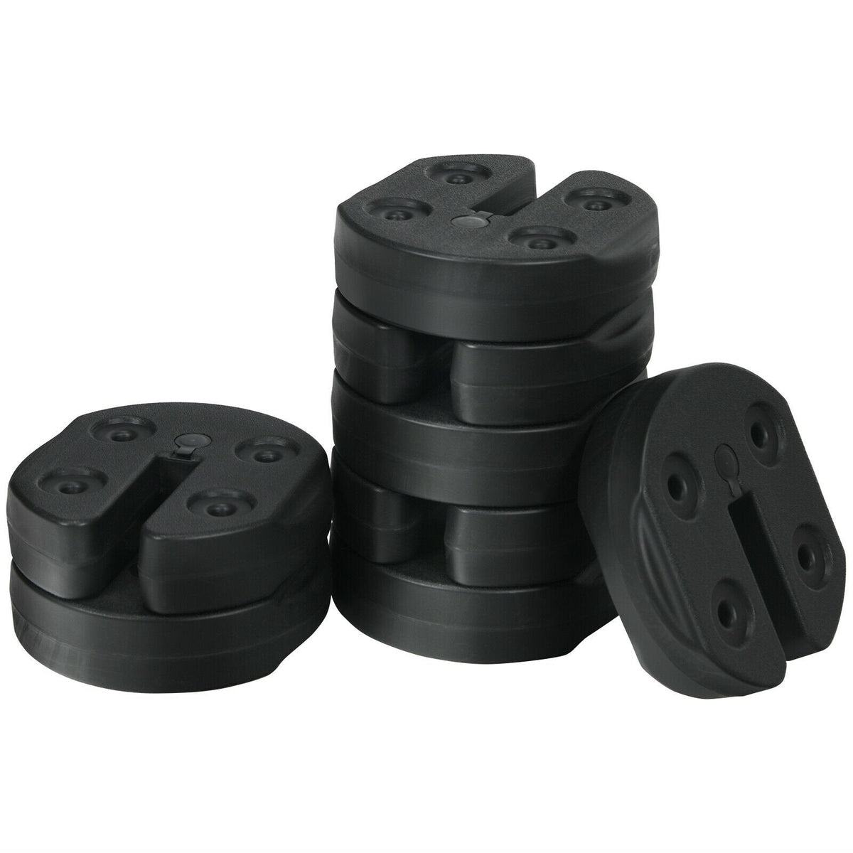 Set of 8 Canopy Weights 40lbs Weight Plate Kit with No-Pinch Design