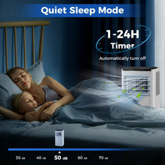 10000 BTU Portable Air Conditioner with Remote Control, 4 Modes, Cools up to 350 sq ft