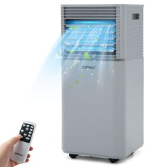 8000 BTU 3-in-1 Air Cooler with Dehumidifier and Fan Mode, Gray, Cools 230 sq ft