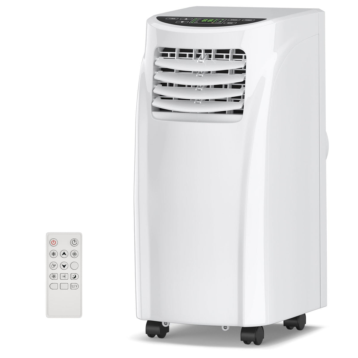 8000 BTU Portable Air Conditioner with Dehumidifier Function and Sleep Mode, 230 sq ft