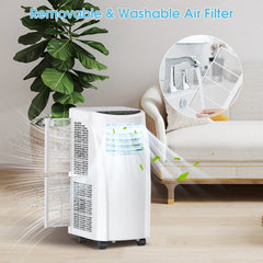 8000 BTU Portable Air Conditioner with Dehumidifier Function and Sleep Mode, 230 sq ft