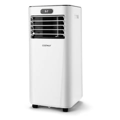 8000 BTU 3-in-1 Portable Air Conditioner with Remote Control, White, Cools 230 sq ft