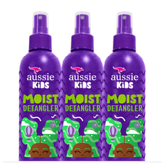 Aussie Kids Moist Sulfate Free Detangler for Kids, Paraben Free, 708 mL Total (3 Count of 236 mL Each)