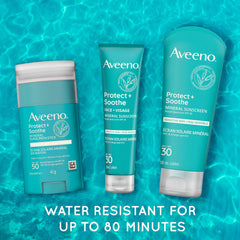 Aveeno Protect + Soothe Face Mineral Sunscreen SPF 30, 50 mL