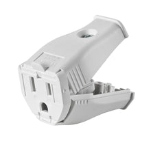 Leviton Grounding Cord Outlet, 3W102-HWH, White