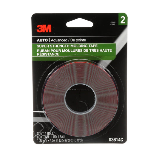 3M Molding Tape, Super Strength Self Sticking Adhesive for Automotive, Double Sided Mounting Tape - 03614C