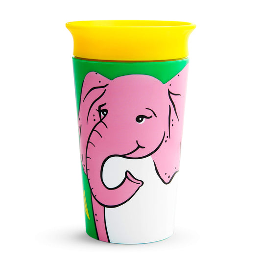 Munchkin Miracle 360˚ Wildlove Sippy Cup, 9 Ounce, Elephant, 1 Pack