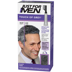 Just For Men Touch of Gray, Hair Color for Men with Comb Applicator for Easy Application, Great for a Salt and Pepper Look - Black, T-55, Pack of 1