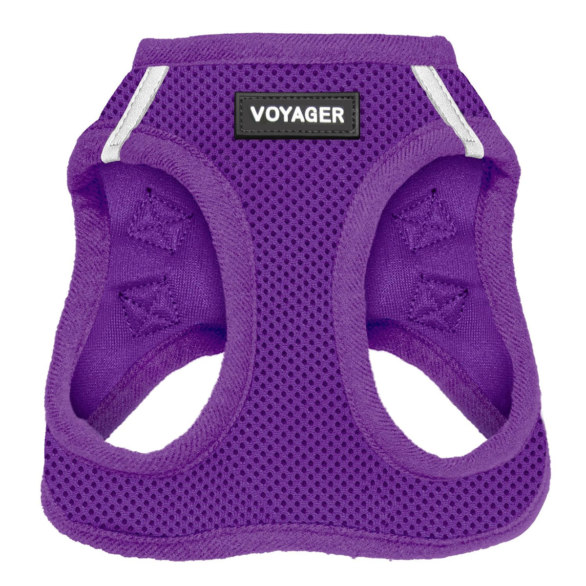 Best Pet Supplies Voyager Step-in Air Dog Harness - All Weather Mesh, Reflective, No Pull Harness for Small, Medium Dogs, Cats - Secure with Hook & Loop Fastener, Buckle, Double D-Rings - Purple, XS