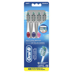 Oral-B Deep Clean Toothbrushes, Soft, 4 Count