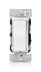 Leviton Decora Dimmer with Slide Bar and Rocker Switch, 15 Amp, DSL06-1LZ, White