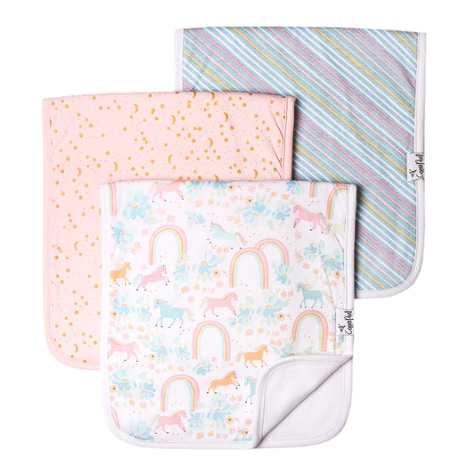 Copper Pearl Whimsy Burp Cloths