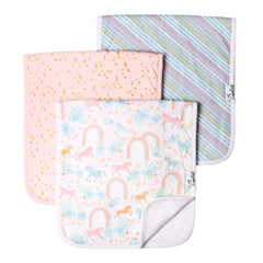 Copper Pearl Whimsy Burp Cloths