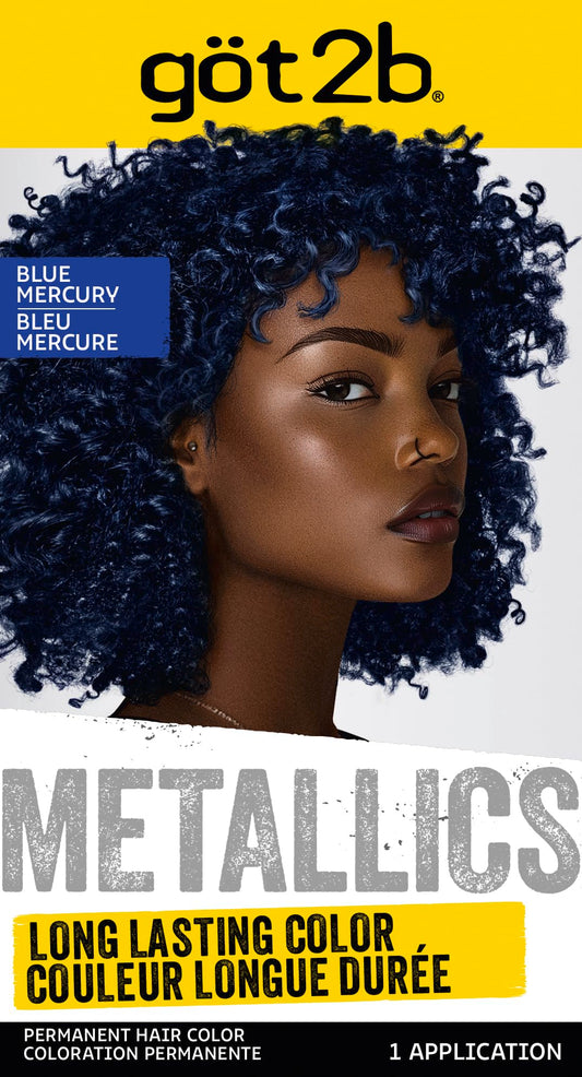 Got2b Metallics Permanent Hair Color, M67 Blue Mercury