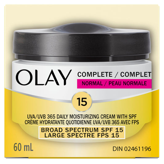 Olay Complete Cream Moisturizer with SPF 15 Normal, 60 mL