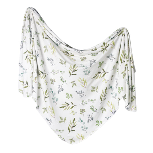 Large Premium Knit Baby Swaddle Receiving Blanket Haven by Copper Pearl, Large 46 x 46 (H3-M7DY-K3MR)