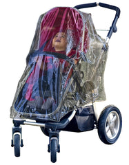 Jolly Jumper Single Stroller WeatherShield - Clear Rain Cover with Air Vents & Light UV Tint - Universal Fit Baby Stroller Accessory for Outdoor Use