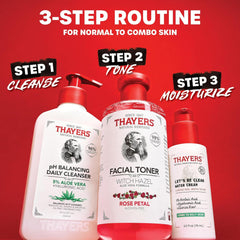 Thayers Alcohol-Free Rose Petal Witch Hazel Facial Toner for Glowing Skin, Soothing, Hydrating, Refreshing Toner for Normal and Combination Skin with Enlarged Pores, 355ml