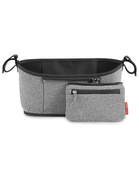 Skip Hop Universal Stroller Organizer: Insulated Beverage and Essentials Stroller Caddy, Heather Grey