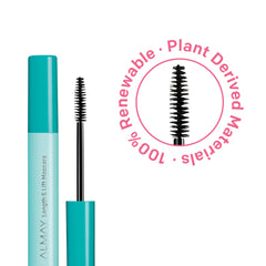 Almay Lenghthening Mascara,Volume & Lift, Eye Makeup, Hypoallergenic and-Fragrance Free, 010 Blackest Black, 0.24 Fl Oz/ 7ml