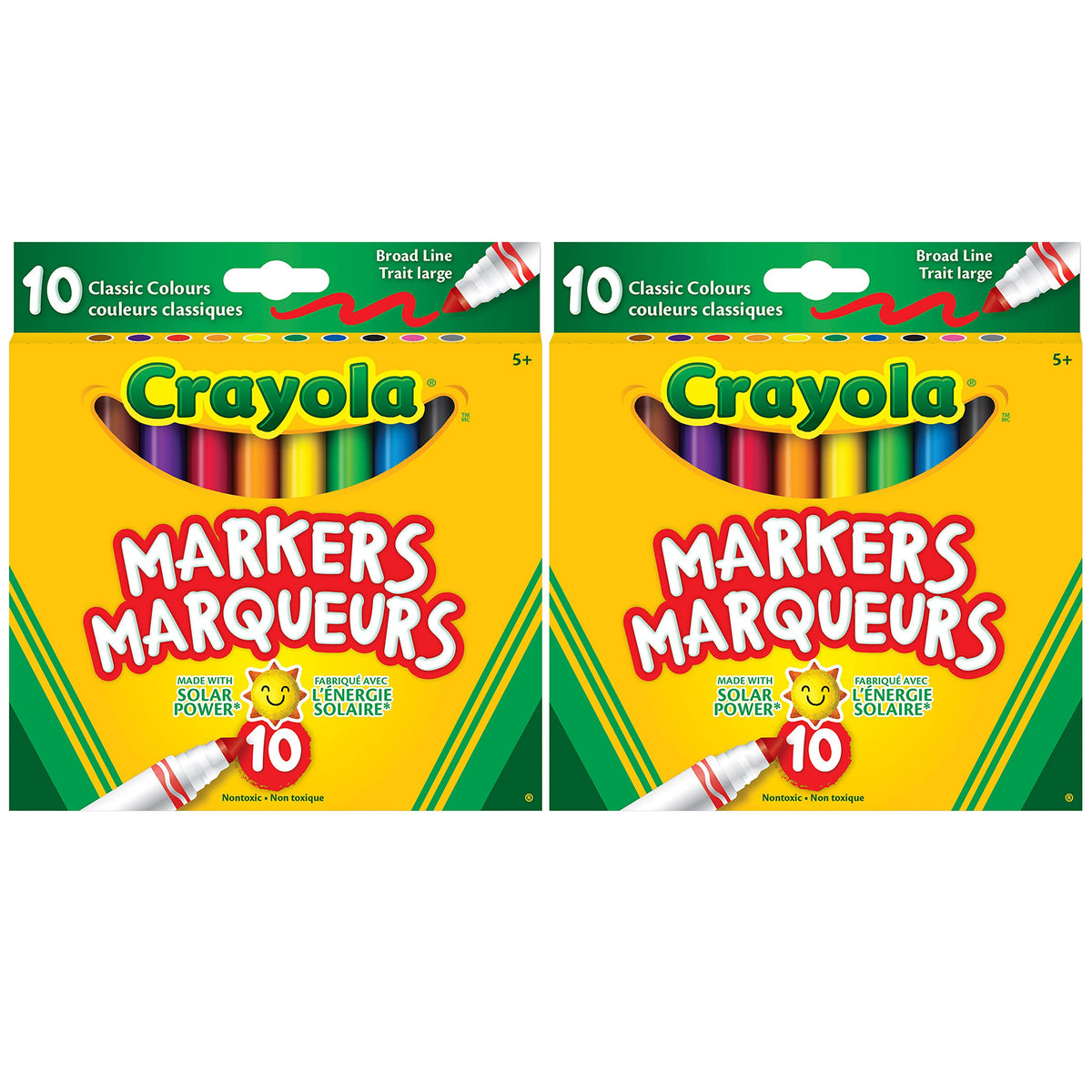 2pk Bundle of 10ct Original Broad Line Markers