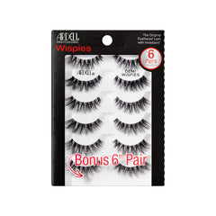 Ardell False Eyelashes Demi Wispies Black, 1 Pack (6 pairs Per Pack)