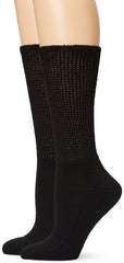 Dr. Scholl's Women's Extra Wide Diabetic 2 Pack Crew