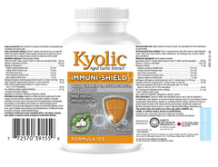 Kyolic - Formula 103 Immuni-Shield 90 Capsules - Vitamin C Ascorbic Acid, Astragalus Root Extract, Oregano Extract, Mushroom Blend Supplement & Kyolic Aged Garlic Extract Capsule-Immune System Support